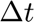 $\Delta t$