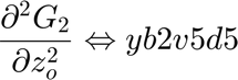 $$ \frac{\partial^2 G_2}{\partial z_o^2} \Leftrightarrow yb2v5d5 $$
